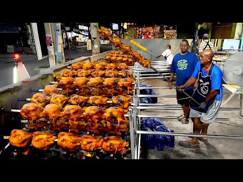 Sold Out Fast! 1000 Whole Chickens Grilled With Charcoal In Just a Few Hours | Thai Street Food