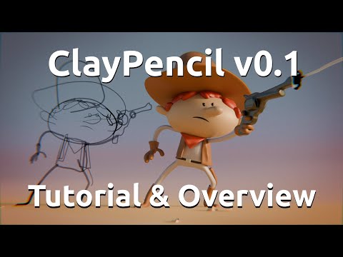034 Claypencil v0.1 Tutorial & Overview For Blender 4.3