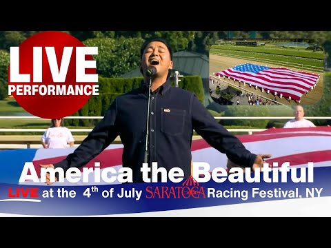 America The Beautiful Live at the Historic Saratoga Race Track 🇺🇸 | Inaugural 4th of July Festival