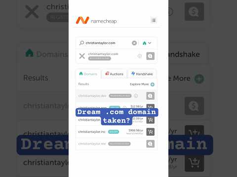 What to do when your dream domain name is taken