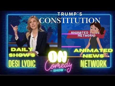 Daily Show's Desi Lydic on Trump's Constitution- Animated News Network #funny #braekingnews #comedy