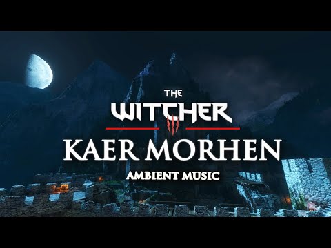 The Witcher 3 - Kaer Morhen Calming Ambient Music with Night & Day Ambience #relax #study #sleep