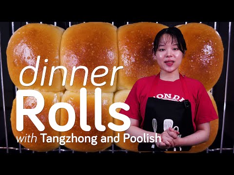 Soft and Fluffy Dinner Rolls with Tangzhong and Poolish