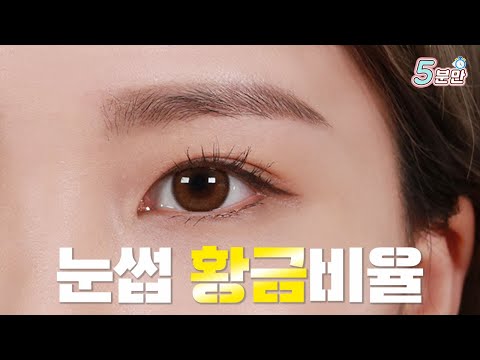 [Just 5 Minutes] Korean eyebrow | To draw a guideline for a perfect brows for your face | KIMBEE