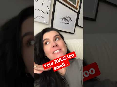 Rug Size 101 - #interiortips #rugsizetips #rugscare #interiors #interiordesigntips #rugtips