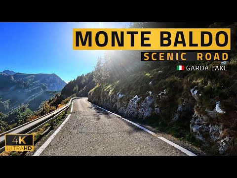 Driving Scenic and Dangerous road in Italy near Garda Lake | Monte Baldo Avio to Novezza | 4K