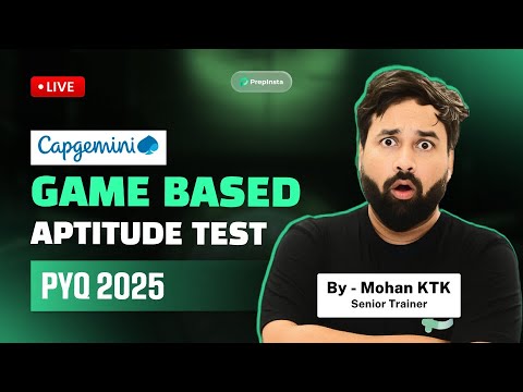Capgemini 2025 Game-Based Aptitude Test | Complete Guide + PYQ Practice