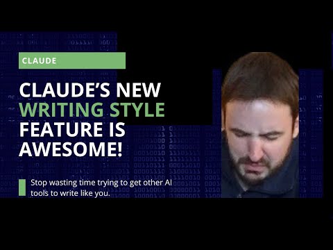Claude’s New Custom Writing Style Tool is AWESOME!