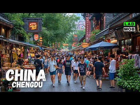 Real China 🇨🇳 Chengdu Summer Walking Tour in 4K HDR