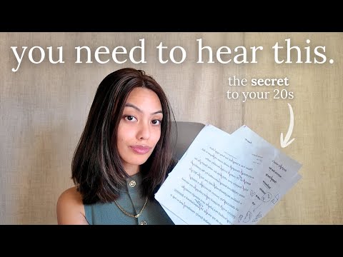 This ONE Mindset Shift Changed My 20s Immediately (my biggest life lesson so far)