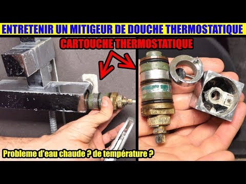 problème mitigeur de douche thermostatique eau chaude détartrer la cartouche thermostatique