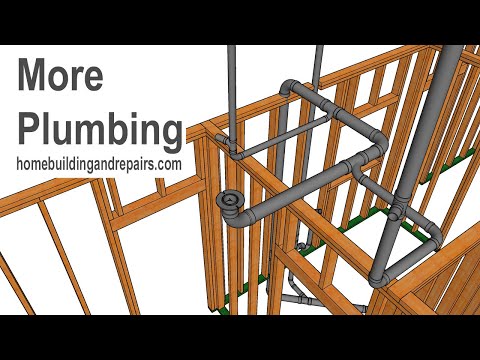 Rough Drain Pipe Plumbing For Two Story House - Design And Fitting Assembly Examples Part 3