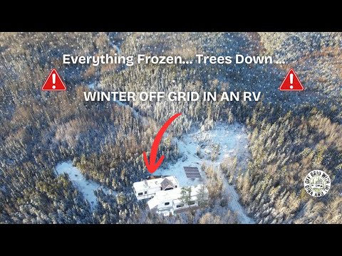 Storm Hit Our Off-Grid Homestead HARD… Trees Down, Pipes Frozen, LIVING in 2 Trailers in the WINTER