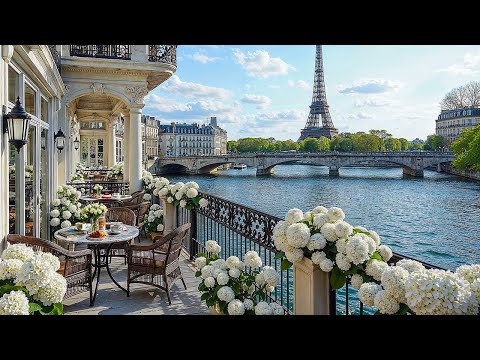 Elegant Morning Jazz on a Paris Balcony ☕ Relaxing Jazz Music & Gentle Bossa Nova for Focus, Calm