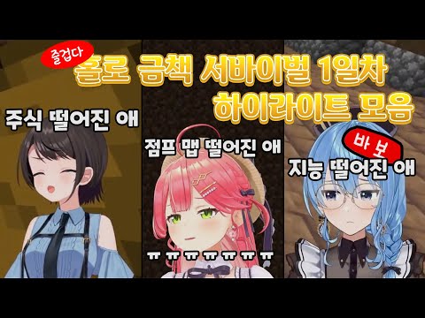 홀로라이브 금책 서바이벌 『1일차』하이라이트《홀로라이브》