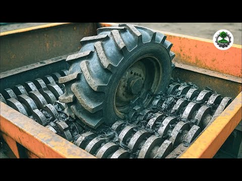 Extreme Dangerous Wood Chipper & Shredder Demolitions: Crushing Everything in Sight! #34