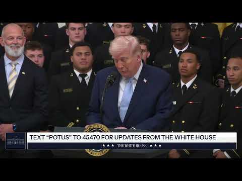 President Trump Participates in the Commander in Chief Trophy Presentation