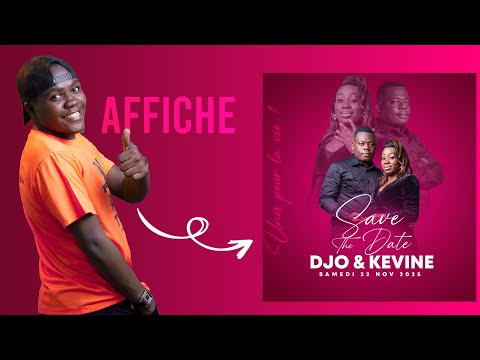 COMMENT FAIRE UNE AFFICHE SAVE THE DATE SUR PHOTOSHOP 