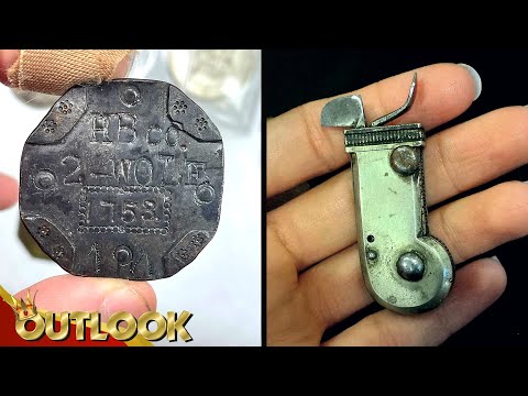 What Is This MYSTERIOUS Vintage Dog Tag Possibly For A Wolf And This Small Metal Contraption?