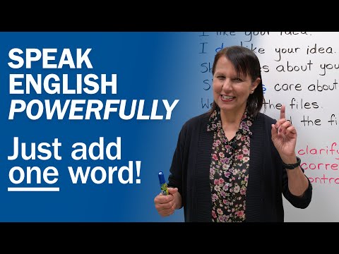SPEAK ENGLISH POWERFULLY: Just Add ONE Word! | Free English Course