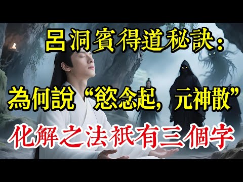 呂洞賓得道秘訣：為何說“慾念起，元神散”？化解之法只有三個字|打坐|道家|佛教 |佛學知識|修心修行|禪悟人生 |南無阿彌陀佛|養生|談佛道安