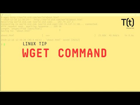 How to use the wget command: 2-Minute Linux Tips
