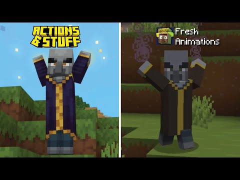 Action & Stuff vs Fresh Animations Minecraft Part 1 | Mob Animation Comparison!