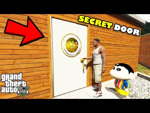 Franklin Opened THE SECRET DOOR of Franklin's House in GTA 5 | SHINCHAN and CHOP