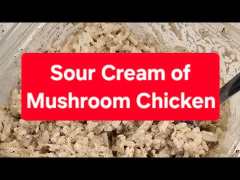 #BrandonCooks Sour Cream of Mushroom Chicken. 