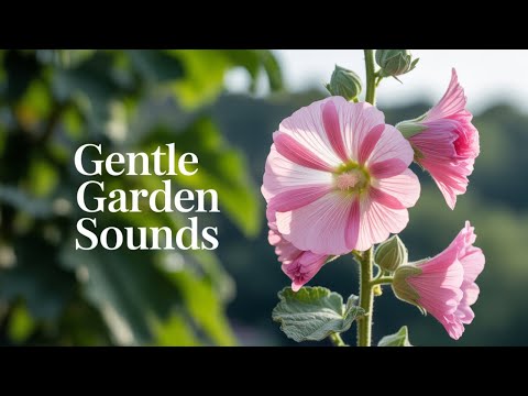Calming Garden ASMR | Natural Sounds for Relaxation & Meditation - S.2asmr Ep.8 - Hollyhock