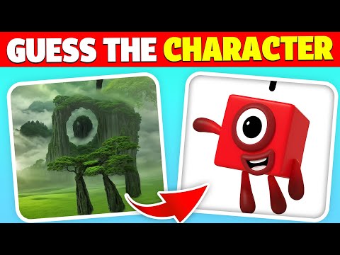 Guess the Hidden Numberblock Characters by ILLUSION! 💫🔢🔴| Squint Your Eyes! | One, Two, Five, Four