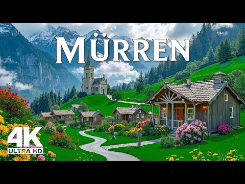 Mürren 4K | Swiss Alps Clifftop Village, Dramatic Mountain Views and Peaceful Alpine Landscapes
