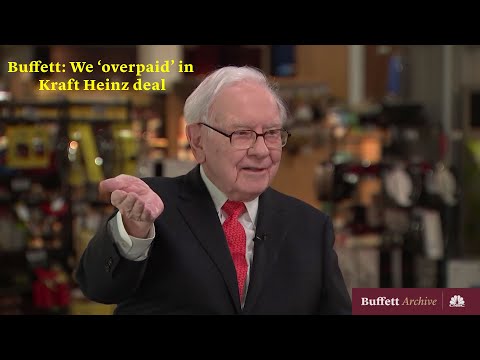 Buffett: We "overpaid" in Kraft Heinz deal