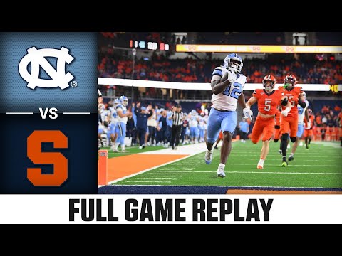 North Carolina vs Syracuse Full Game Replay | 2025 ACC Football