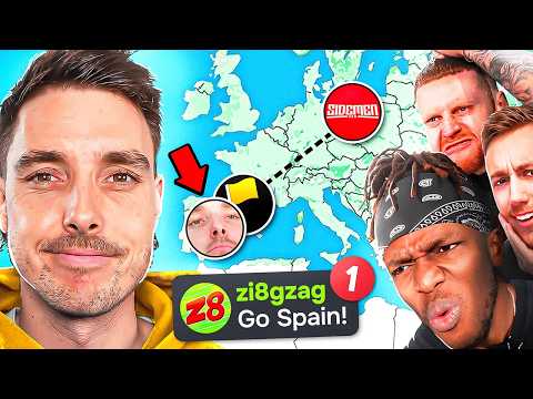 I Helped LazarBeam CHEAT vs the Sidemen on Geoguessr