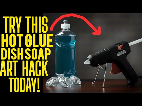 I CAN'T Believe THIS! SPARKLING Texture HACK & GORGEOUS Hot Glue ART!