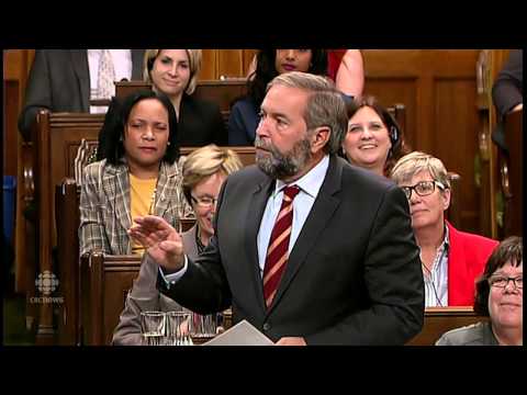 Tom Mulcair questions Speaker's 'neutrality' RAW