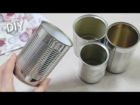 Look What I Did with Tin can in 5 minutes! Superb recycle ideas