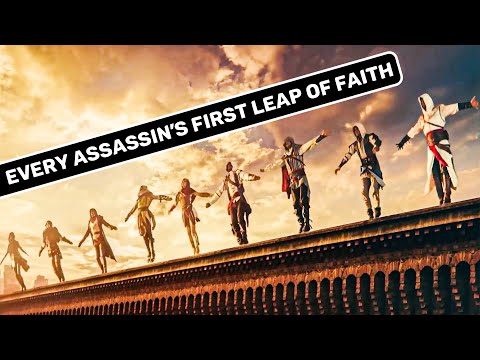 The First Leap of Faith Jump of Every Protagonist in Assassin's Creed Games (2007-2021)