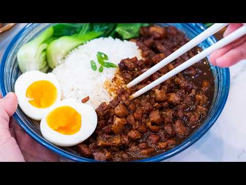 BETTER THAN TAKEOUT - Braised Pork Belly Recipe (Taiwanese Lu Rou Fan)