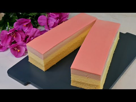Strawberry and White Chocolate Mousse Cake -this elegant, light dessert is perfect for mousse lovers