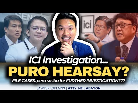 ICI...Puro HEARSAY ang EVIDENCE vs Senators??? #LawyerExplains #AttorNEIL