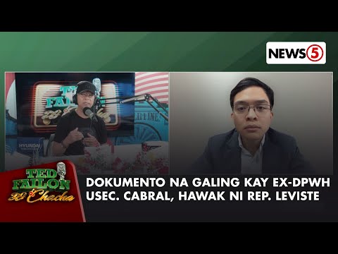 Rep. Leviste, hawak ang 'insertion' files ng DPWH na galing kay ex-usec. Cabral