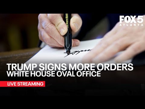 WATCH: President Trump signs more executive orders