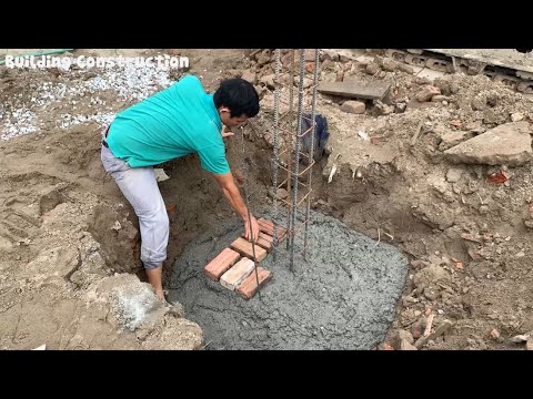 The Technique Of Building Beautiful Gate Pillars With The Strongest Bricks And Cement