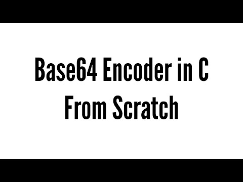 Base64 Encoder in C From Scratch
