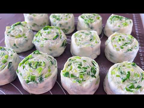 香爆了！這是我吃過最香的蔥花餅了！好吃到上頭！做法非常簡單！