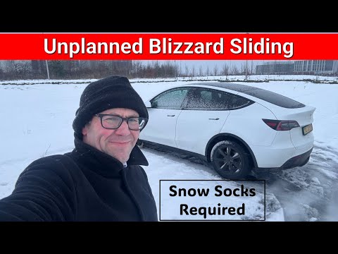 Two weeks of snow and ice defeats my Tesla & All Season Tyres