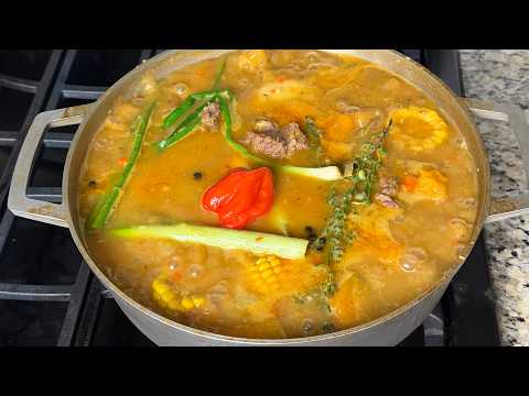 Jamaican Beef Soup with Pumpkin 🇯🇲🍲