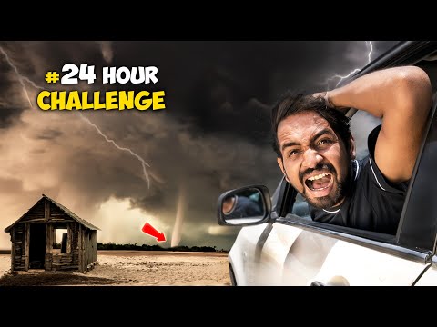 चेतावनी ! 24 Hours Challenge In Cyclone - आंधी तूफान वीडियो